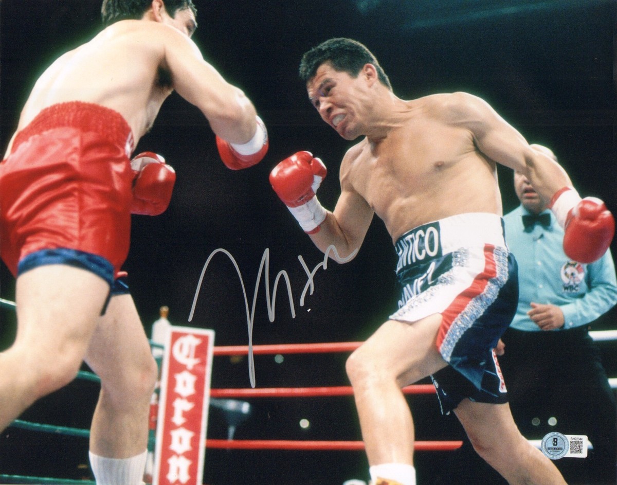 JULIO CESAR CHAVEZ SIGNED AUTO'D 11X14 PHOTO BAS COA WBC WBO