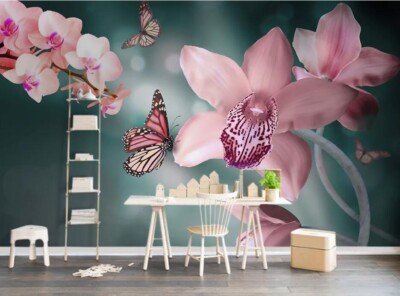 3D Flower Branch ZHUA8614 Wallpaper Wall Murals Removable Self-adhesive Ann 24