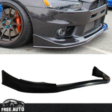 Fits 08-15 Lancer EVO 10 X Evolution Front Bumper Lip Spoiler JDM V-Style Kit PU