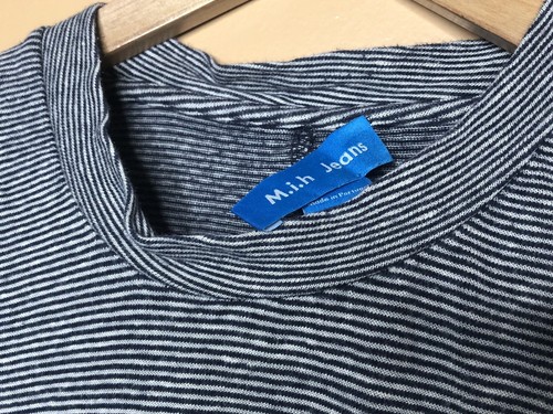 M.i.h Jeans Women Size Small Top Black/White Stripe Cap Sleeve - Picture 6 of 10