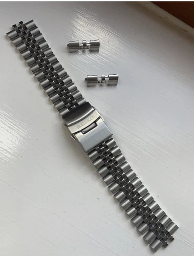 SEIKO 20mm jubilee stainless steel Strap /Bracelet With curved lug ends BARGAIN! - Picture 12 of 16