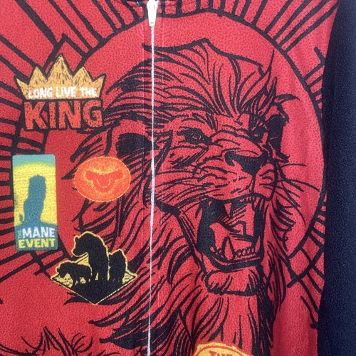 Disney Licensed Lion King One Piece Kid Sleepwear Pajama Zip-up Sz 8 - Picture 2 of 7