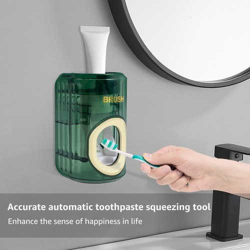 3Pcs Toothpaste Dispenser Wall Mounted Toothpaste Squeezer No Drill ...