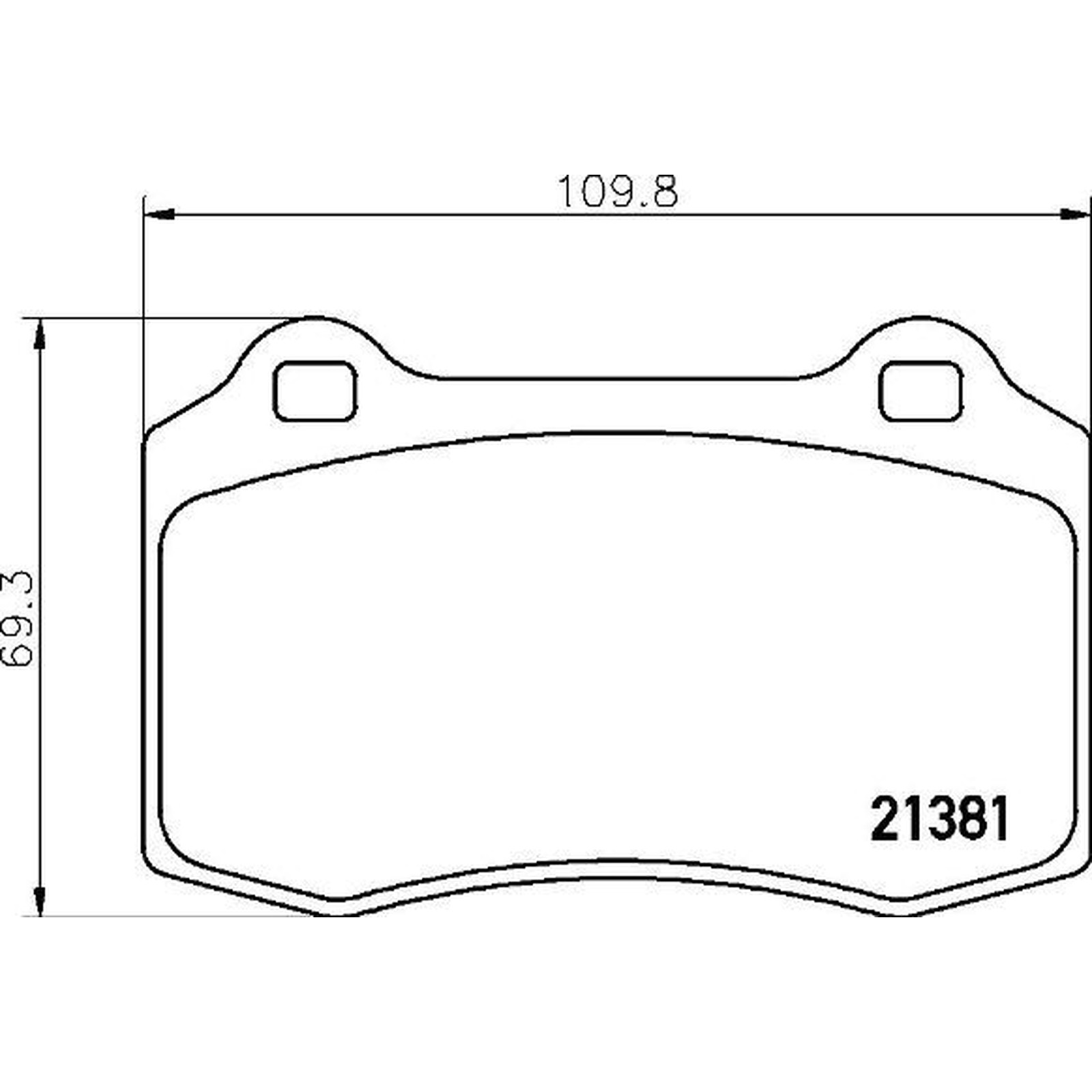 Brembo Rear Brake Pad Set (2 Wheels on 1 Axle) P 36 020 / P36020