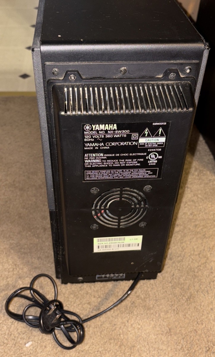 Yamaha NX-SW300 Subwoofer Speaker, 120 Volts 360 Watts 60Hz | eBay