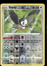 Pokemon Darkness Ablaze 146/189 Starly Reverse Holo Common 3 card lot