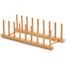 Bamboo Dish Drying Rack for Kitchen Counter and Cabinet, Dish/Book/Plate/Bowl...