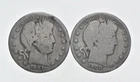 1892-1915 Lot 2 1894-S 1908-O Barber 90% Half Dollars - Coin Collection *000