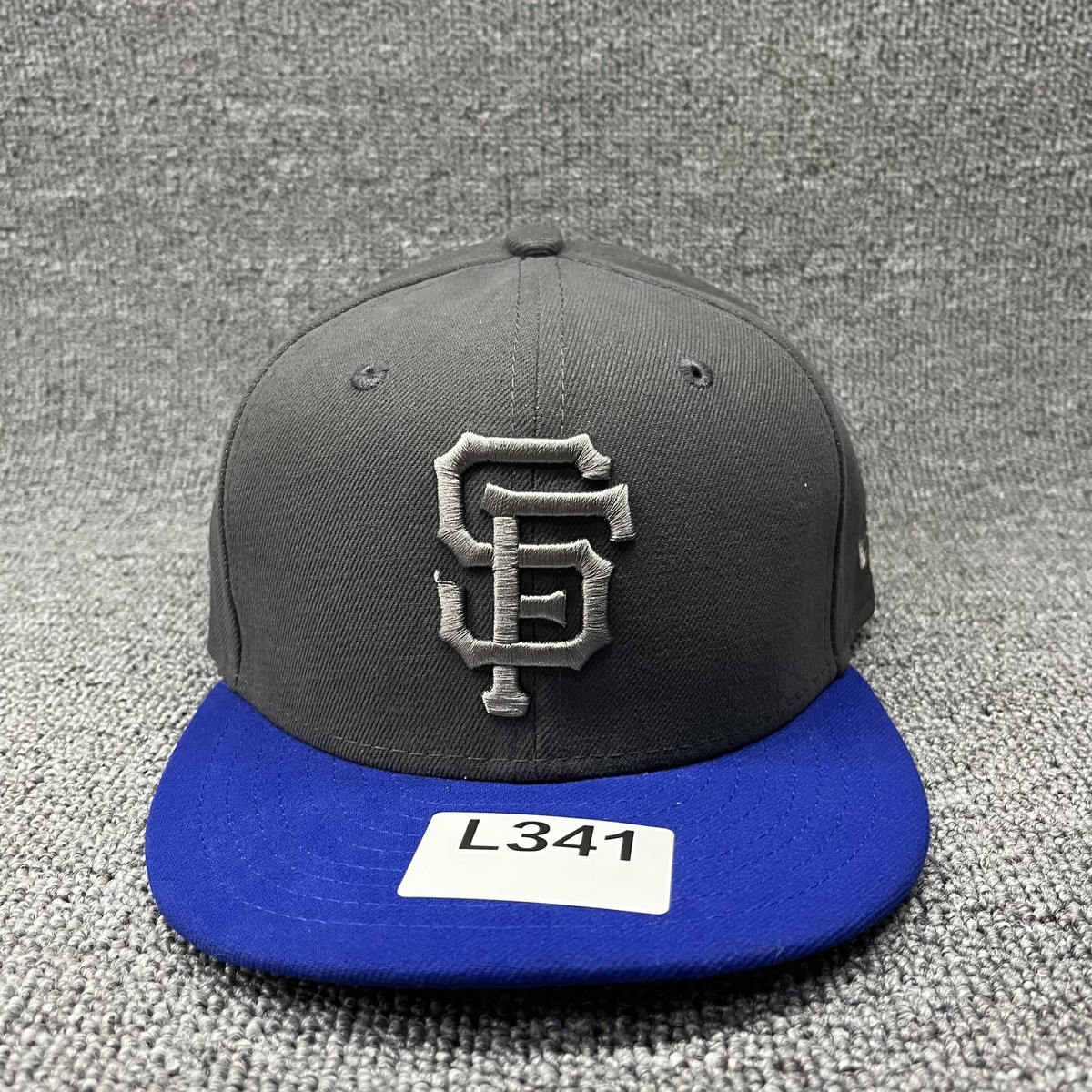 New Era 59FIFTY San Francisco Giants Pop Tonal Fitted Hat Size 8 Gray Blue