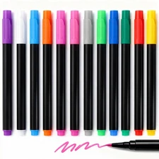 12-Color Markers for LED Note Board with Colors, Compatible with Lumiboard Re...