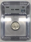 1944-P Mercury Dime ICG MS65 - Campos