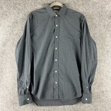 Culturata Dress Shirt Mens 15-3/4 40 Plaid Tailored Fit Button Up Italy Made