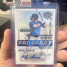 Panini 2024 Prospect Edition Mike Boeve Autograph #69 Milwaukee Brewers MLB