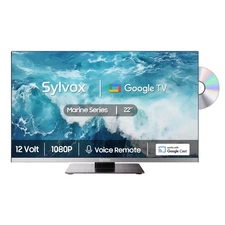 12 Volt TV, 22" Smart Television with DVD Player Built in, 1080P Google OS AT...