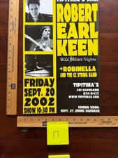 TIPITINA'S NEW ORLEANS ROBERT EARL KEEN & ROBINELLA CC STRING BAND 2002 POSTER
