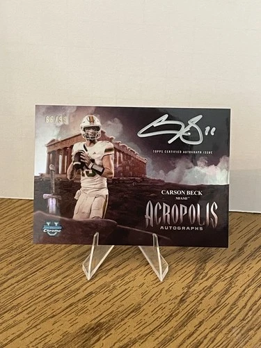 2025 Bowman University Chrome Carson Beck Acropolis Auto /99