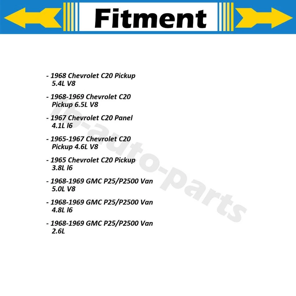 Kit de ferragens de freio a tambor dianteiro traseiro 2x compatível com Chevrolet C20 Pickup 5.7L 1969-1970 - Imagem 3 de 4