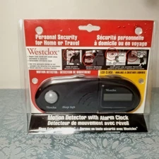 Vintage Westclox Motion Detector with Alarm Clock - Model No. 50300 - New