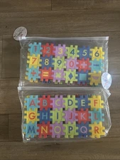 2X ANKYO PUZZLE CONNECTORS: Alphabet (54 ct) & Numbers (54 ct) STEM Ages 4+