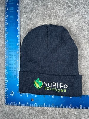 NuRi Fo Solutions Beanie Toque Adult One Size Blue Knit 100% Acrylic Ski