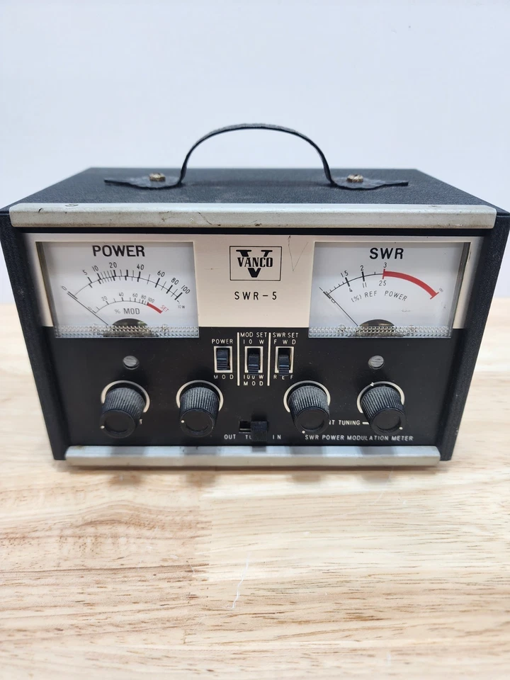 Vintage Vanco SWR-5 SWR Power Modulation Meter - Image 2 of 4