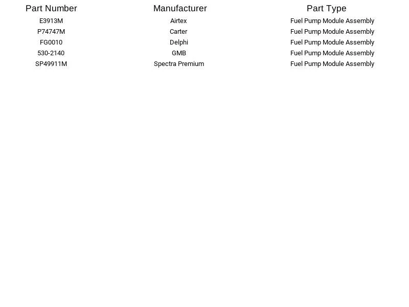 Módulo de bomba de combustible Spectra Premium SP49911M para Cadillac DeVille Eldorado Seville Foto 4 de 4