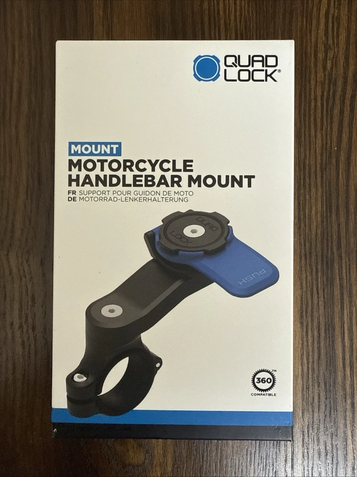 QUAD LOCK Motorcycle/Moto Handlebar Mount + Vibration Dampener NEW - Image 2 of 4
