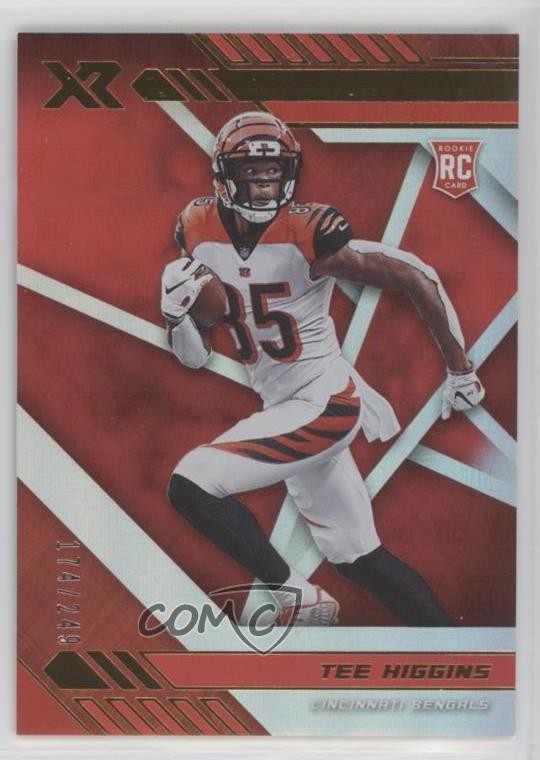2020 Panini XR Rookie Red 174/249 Tee Higgins #110 z7j