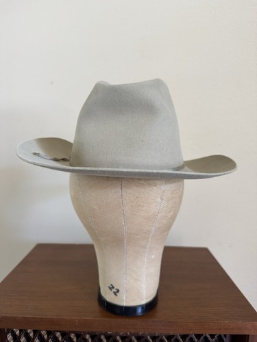 1950s Vtg Stetson Twenty Five 7 1/4 MID OVAL Silverbelly Hat Cowboy Western 50s - Picture 5 of 24
