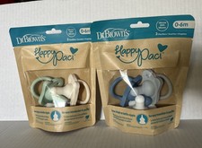 DR BROWNS DR. BROWN  S HAPPY PACI 2 Packs 0-6 Months Blue Green BP3