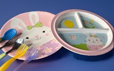 Kids Plate, Cups, Forks And Spoons Lot