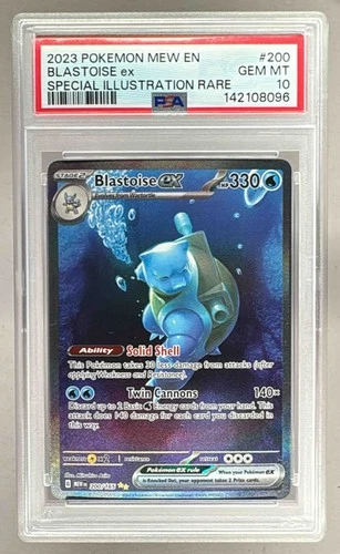 142108096 Blastoise ex 2023 Pokemon Scarlet Violet 151 #200 SIR PSA 10