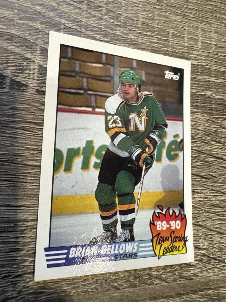 1990-91 Topps Team Scoring Leaders #15 Brian Bellows Minnesota North Stars - Image 3 of 4