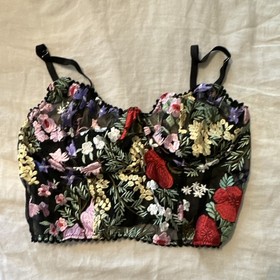 Lot of 5 Victoria's Secret 36DD Longline Lace Floral bras 