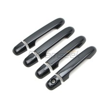 4x Side Door Handle Cover For Hyundai Elantra 2006-2010 Carbon Fiber Style Trim 4x Side Door Handle Cover For Hyundai Elantra 2006-2010 Carbon Fiber Style Trim