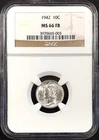 1942 Mercury Dime certified MS 66 FB by NGC!
