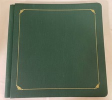 Creative Memories 12x12 Green Album w/ 13 pages  template