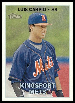2016 Topps Heritage Minor League #163 Luis Carpio Kingsport Mets NM+