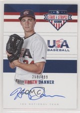 2017 Panini USA Baseball Stars & Stripes 259/499 Hagen Danner #3 Auto pd6