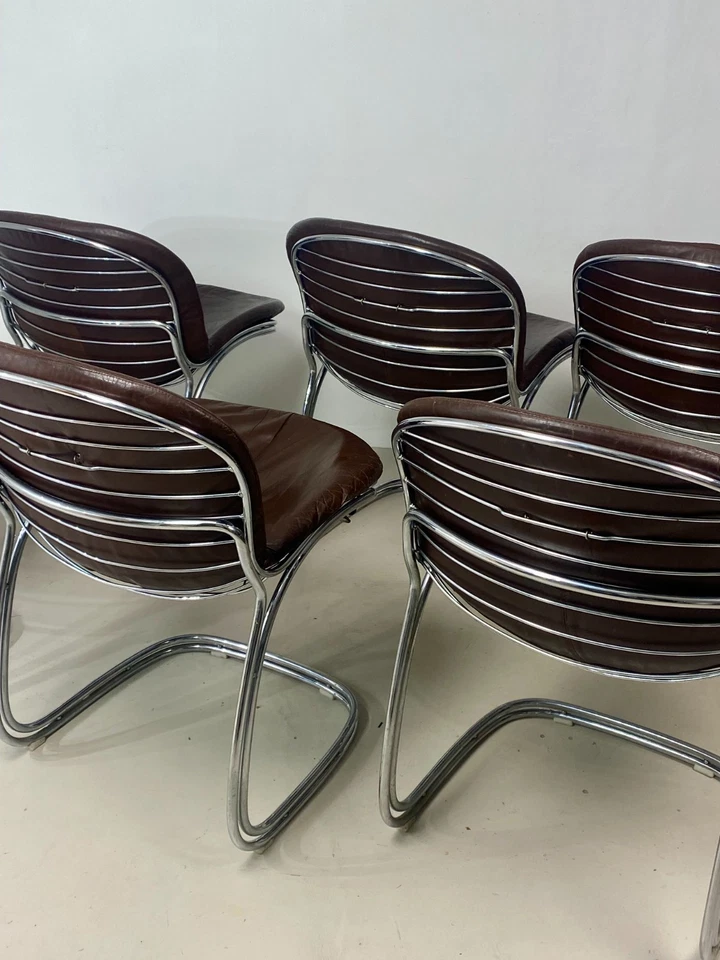 Lot de six chaises “Sabrina” – Gastone Rinaldi pour Rima Italie - Photo 2/4