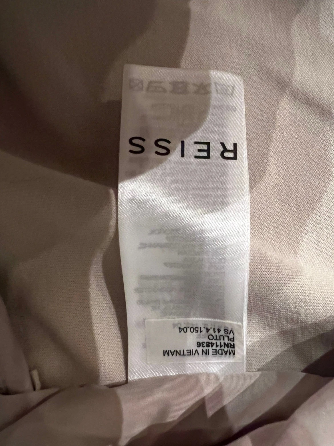 REISS Pluto Hybrid Quilted Gilet Vest Men's L Stone — Brand New, No Tags image 3