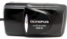 Olympus Stylus Epic Zoom 80 MJU II Black 35mm Film Point and Shoot Camera