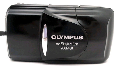 Olympus Stylus Epic Zoom 80 MJU II Black 35mm Film Point and Shoot Camera