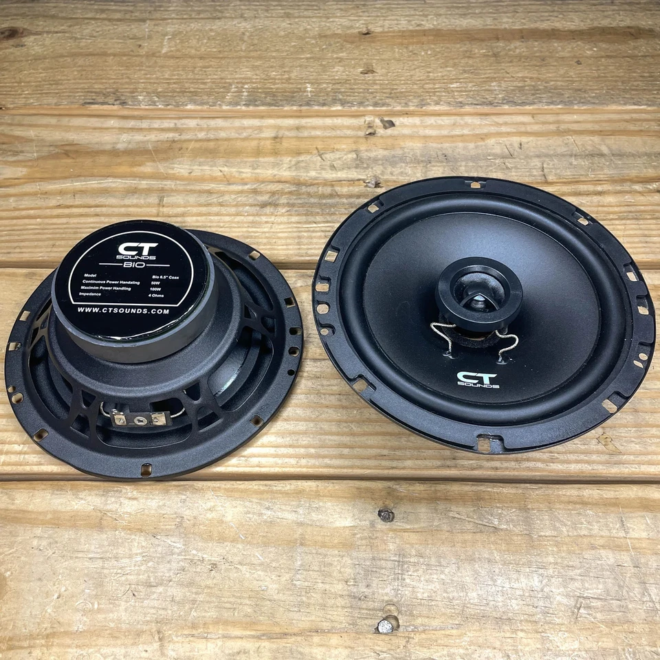 Used CT Sounds BIO-6-5-COX 100 Watts RMS 6.5 Inch Car Coaxial Speakers, Pair - Image 2 of 4