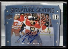 2021-22 Upper Deck Premier Signature Seating Anton Lundell Auto #PSS-LU