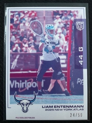 Liam Entenmann 2025 Premier Lacrosse League Spasm Parallel Card #24/50
