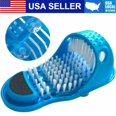 #ad Spa Foot Scrubber Feet Cleaner Washer Brush Massage Slipper Shower For Foot Car $12.90