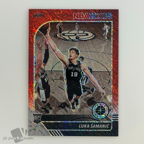 201920 Panini NBA Hoops Premium Stock Red Shimmer Prizm 216 Luka