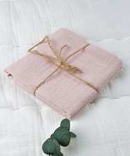 100% Reine Baumwolle Musselin Neugeborenes Baby Geschenkpaket - Puderrosa 5