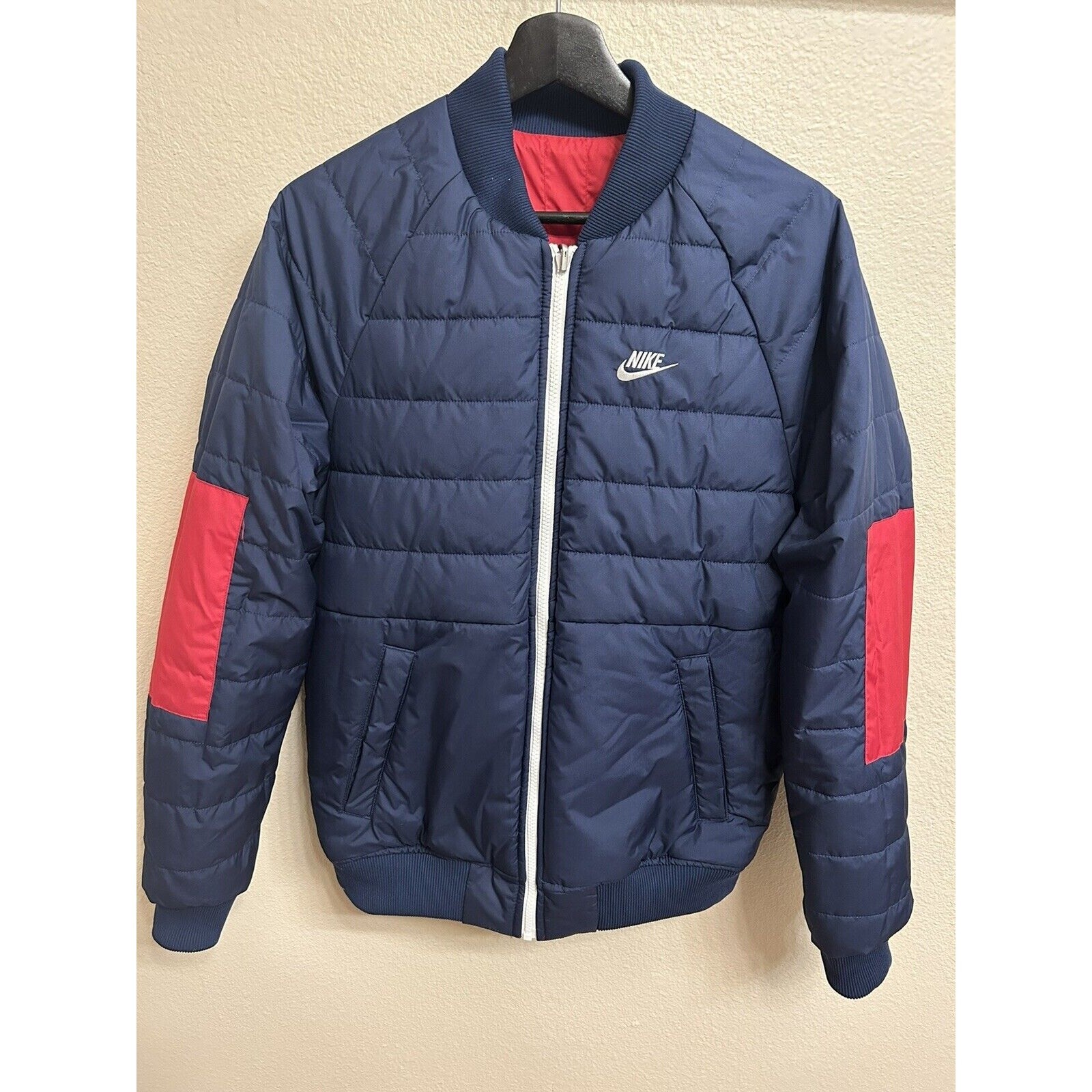 Nike Therma-Fit Legacy Reversible Bomber Jacket DD6849-687 Size M New | eBay
